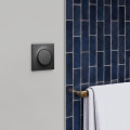 Odace origine - plaque de finition 1 poste - couleur noir