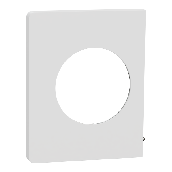 Odace architecte - plaque de finition latérale - effet céramique blanc