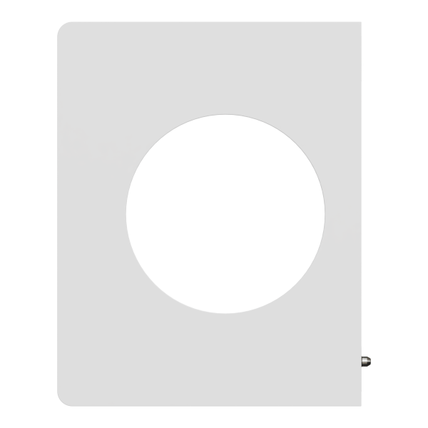 Odace architecte - plaque de finition latérale - effet céramique blanc