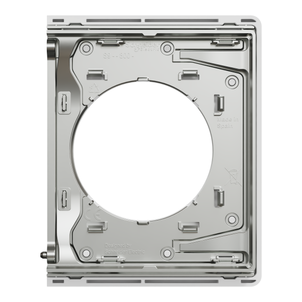 Odace architecte - plaque de finition latérale - effet céramique blanc