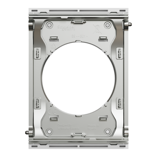 Odace architecte - plaque de finition centrale - effet céramique blanc