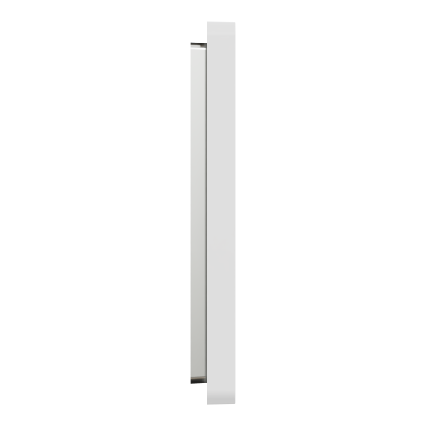 Odace architecte - plaque de finition 1 poste - effet céramique blanc