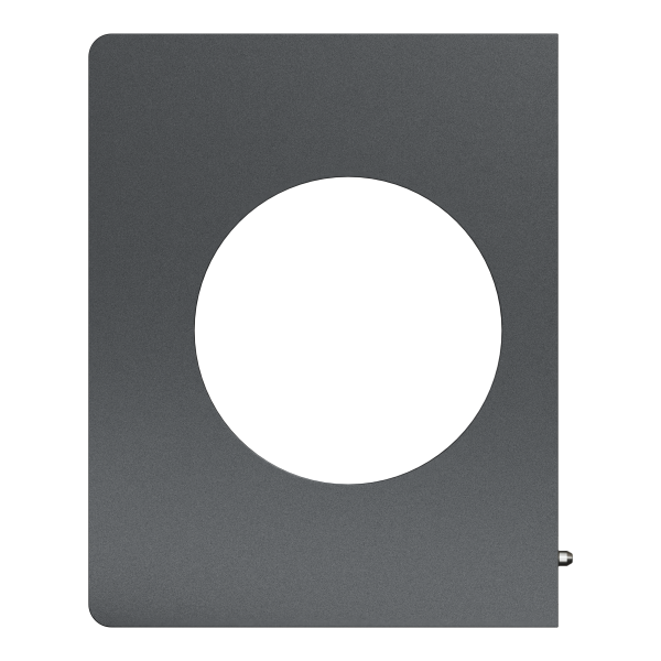 Odace architecte - plaque de finition latérale - effet perle noire