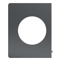 Odace architecte - plaque de finition latérale - effet perle noire