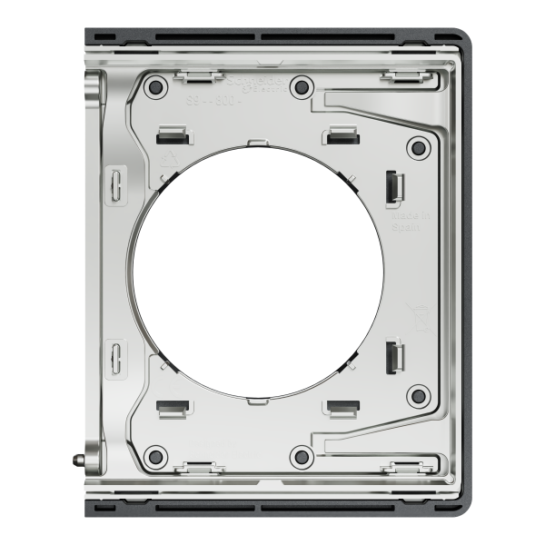Odace architecte - plaque de finition latérale - effet perle noire