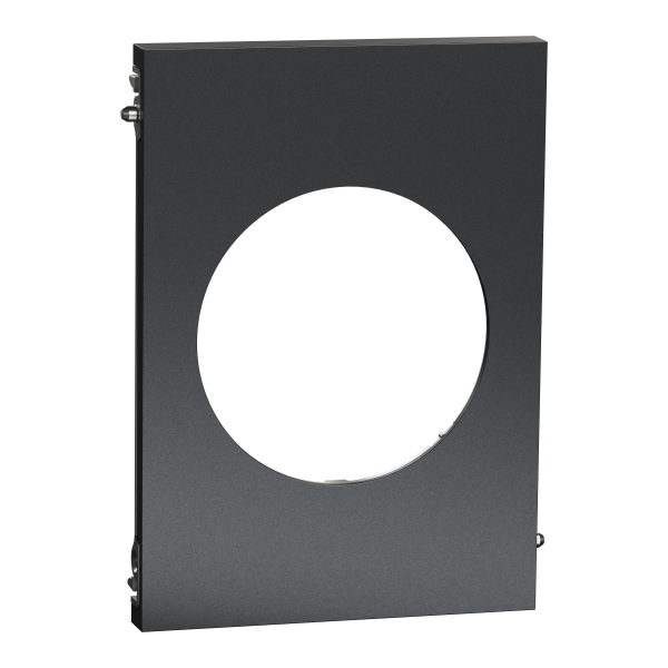 Odace architecte - plaque de finition centrale - effet perle noire