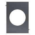 Odace architecte - plaque de finition centrale - effet perle noire