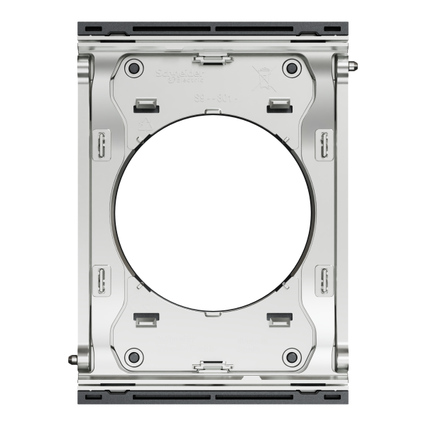 Odace architecte - plaque de finition centrale - effet perle noire