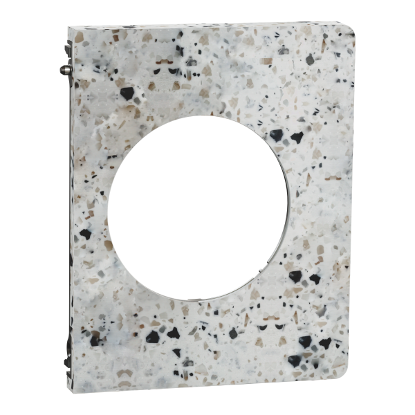 Odace architecte - plaque de finition latérale - effet terrazzo