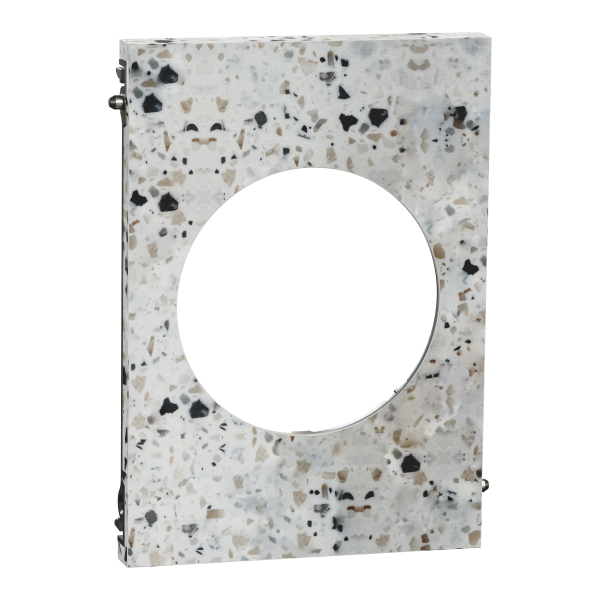 Odace architecte - plaque de finition centrale - effet terrazzo