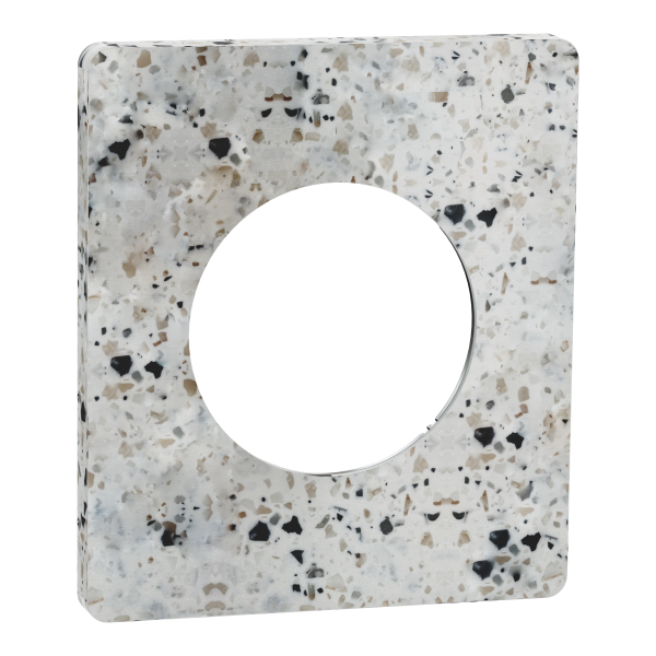 Odace architecte - plaque de finition 1 poste - effet terrazzo