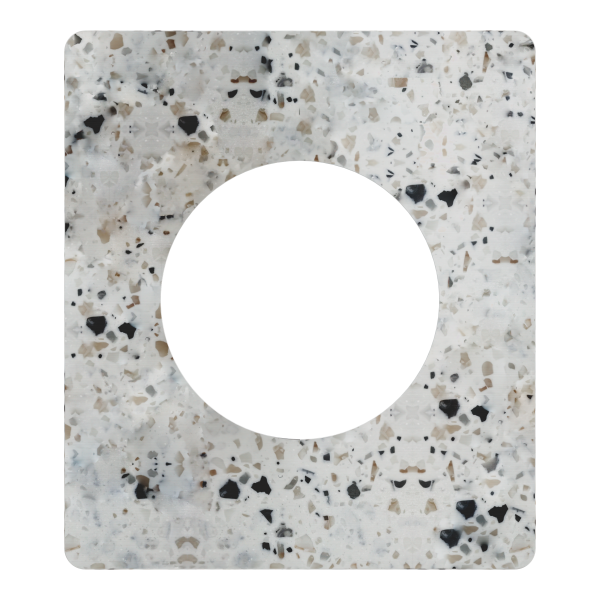 Odace architecte - plaque de finition 1 poste - effet terrazzo