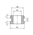 Passe-fils standard en PVC souple DK-PVC 7/14/18-3 - SES-Sterling - 01070024010