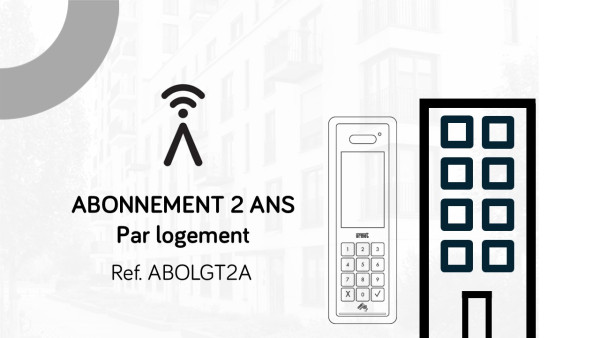 Abonnement hizi par logement prépayé sur une durée 2 ans - Urmet - ABOLGT2A