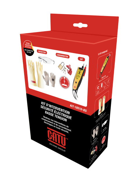 Kit de protection bt, nf c18-510, pour habilitation bs, avec lunettes. - Catu - KIT18510BS