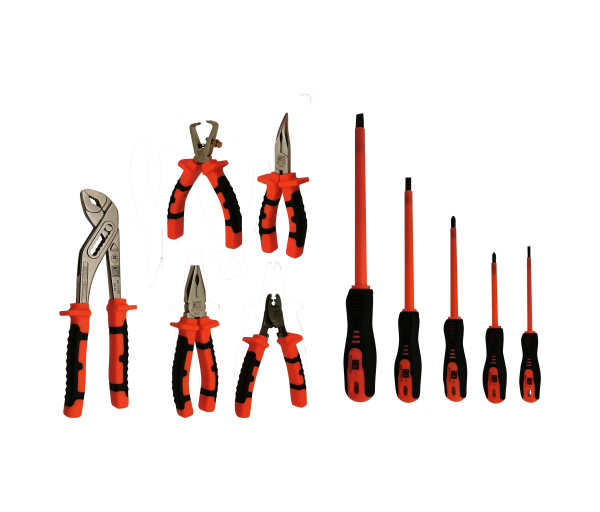Kit de 5 pinces et 5 tournevis isolés bi-matières conforme iec 60900 - Catu - KIT25