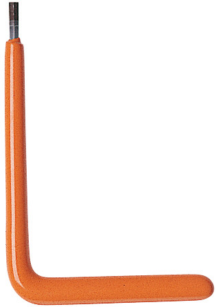 Clé coudée isolée 6 pans mâle de 6 mm, d 85x125 mm. - Catu - MO69906