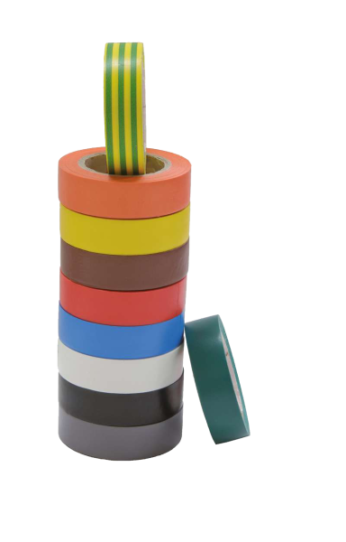 Lot de 10 rubans adhesifs isolants couleurs variées. - Catu - MP19LOT