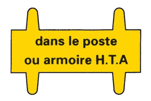 Vignette plaque reglementaire pour affiche pr-33. - Catu - AH1000