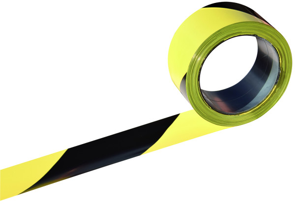 Ruban de signalisation pour chantier 50mm x 100m jaune et noir - Catu - AL140
