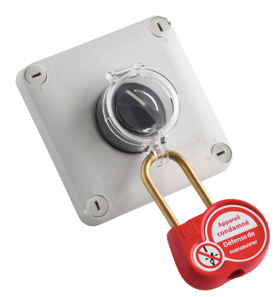 Capot de protection condamnant l’accès à des boutons poussoir. - Catu - AL2112