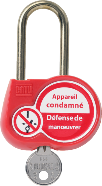 Cadenas de condamnation 50mm clé identique 333 - Catu - AL230333