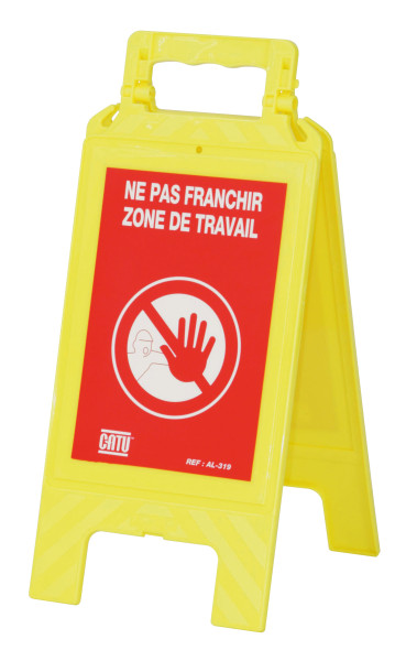 Balise de signalisation pliante "ne pas franchir zone de travail". - Catu - AL319