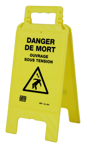 Balise de signalisation pliante "danger de mort". - Catu - AL320