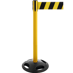 Balise pvc de signalisation avec "sangle enroulable" socle lesté - Catu - AL328