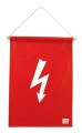 Fanion de signalisation rectangulaire de danger electrique pictogramme eclair. - Catu - AL53