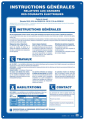 Affiche "instructions générales relatives aux dangers des courants électriques". - Catu - AM181