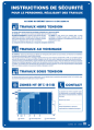 Affiche alumetal "instructions de securité" 500 x 350mm. - Catu - AM2081