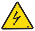 Affiche alumétal de signalisation "éclair" 200 mm. - Catu - AM492