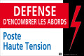 Affiche alumétal de signalisation "défense d'encombrer les abords" 300 x 200 mm. - Catu - AM62