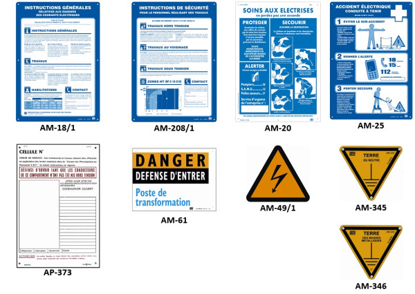 Kit de signalisation pour postes et plaque enedis pr40. - Catu - AM8011
