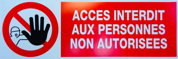 Pancarte pour balise, livré avec support. Dimension: 450x150mm. - Catu - AP60