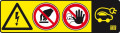 Pancarte plastique de signalisation « danger, zone de travail veh » pour balise. - Catu - AP72