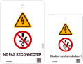 Lot 5 affiches signalisation "ne pas reconnecter" - Catu - AP750A5FD