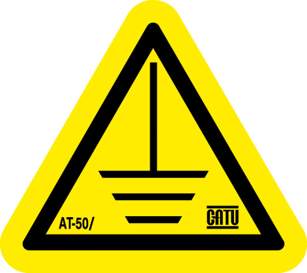 Signalisation autocollante "terre" - 25mm. - Catu - AT50025