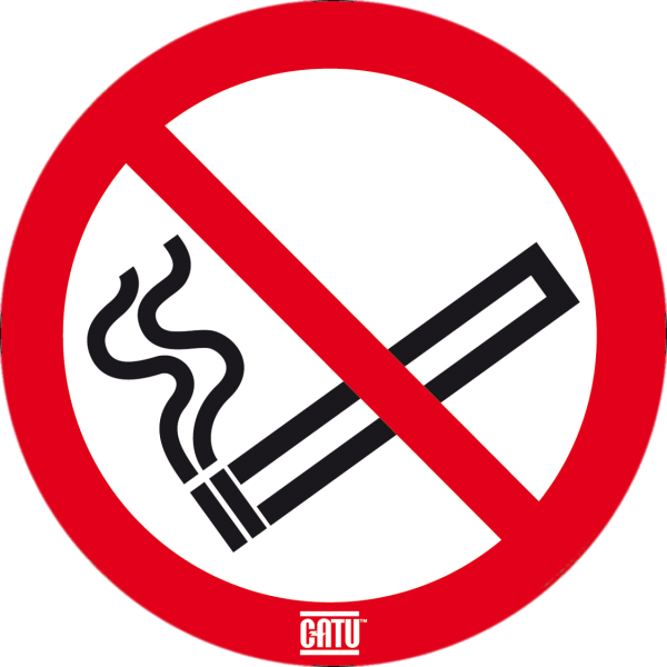 Étiquette pvc autocollante consignes de sécurité "défense de fulmer" ø 100 mm - Catu - AT611
