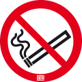 Étiquette pvc autocollante consignes de sécurité "défense de fulmer" ø 100 mm - Catu - AT611