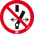 Étiquette pvc autocollante de signalisation "ne pas commuter" ø 50 mm. - Catu - AT6305