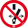 Étiquette pvc autocollante de signalisation "ne pas commuter" ø 100 mm. - Catu - AT631