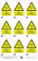 Planche de 9 étiquettes autocollantes pour installations "att" photovoltaïques. - Catu - AT7014