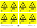 Planche de 4 étiquettes autocollantes pour installations "att" photovoltaïques. - Catu - AT7016