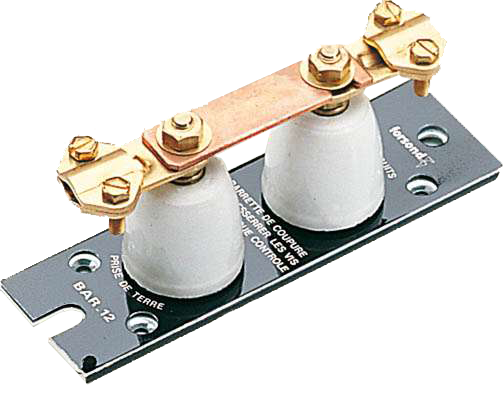 Barrette de coupure porcelaine socle metal - Catu - BAR12