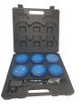 Lampes de signalisation bleues rechargeables pour travaux - Catu - CD129