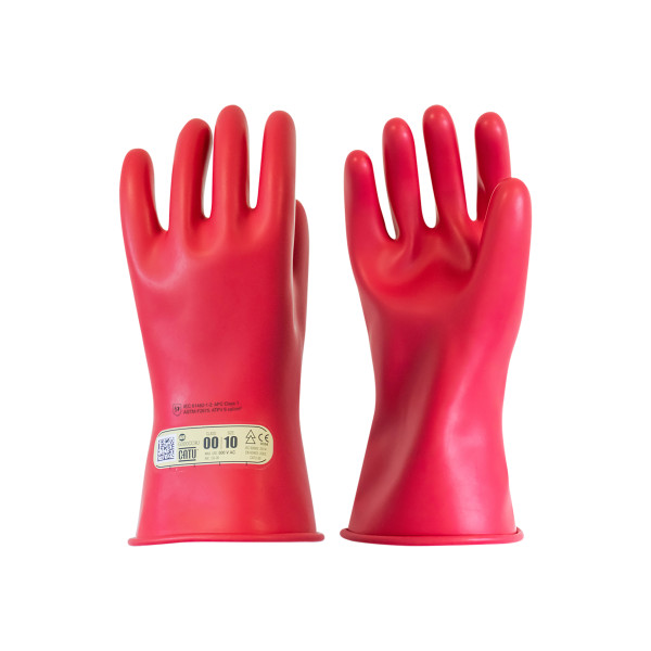 Gants isolants iec classe 00 t09 rouge 28 cm - Catu - CG0009R28