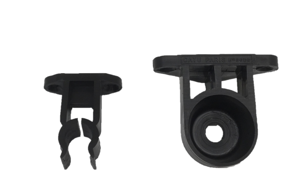 Support mural de perche diam 16-20 mm, plastique semi-rigide. - Catu - CI08