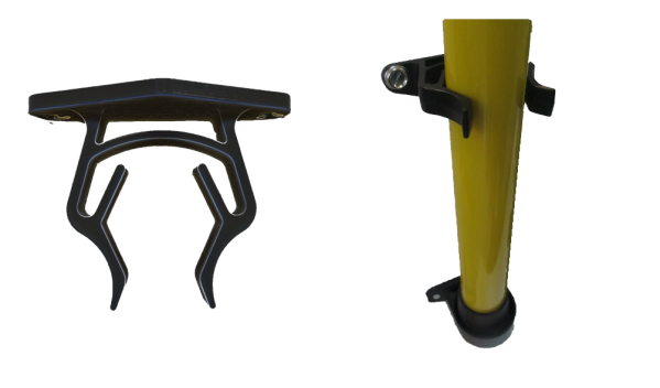Support mural perche diam 39 mm, plastique semi-rigide. - Catu - CI15D